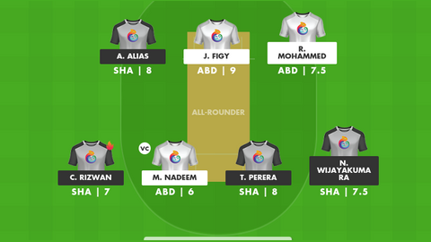 Abu Dhabi vs Sharjah