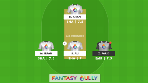 Sharjah vs Emirates Red