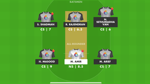 Northern Strikers vs Central Smashers