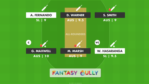 Australia vs Sri Lanka