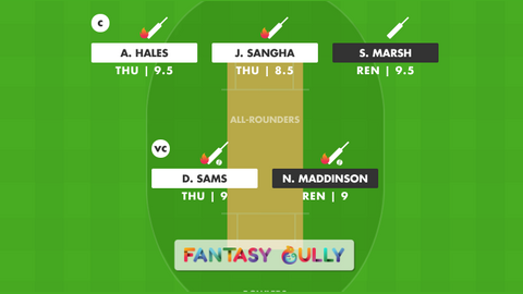 Sydney Thunder vs Melbourne Renegades