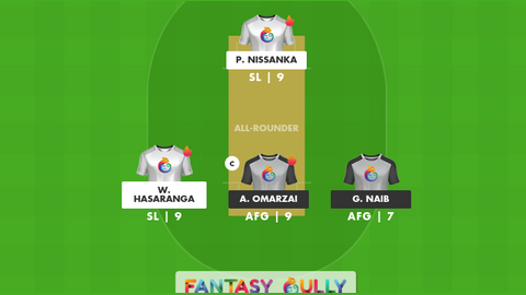 Sri Lanka vs Afghanistan