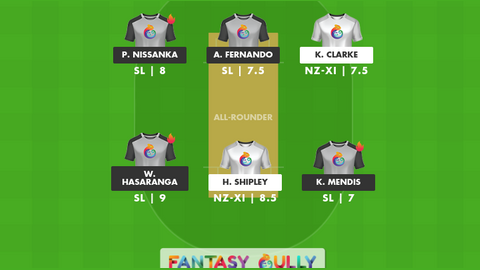 New Zealand XI vs Sri Lanka