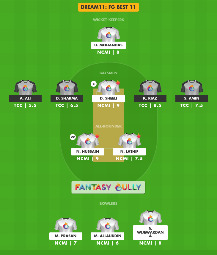 NCMI Vs TCC Dream11 Prediction, Match 13 - Fantasy Cricket Tips, Teams ...