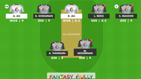 Worcestershire vs Derbyshire