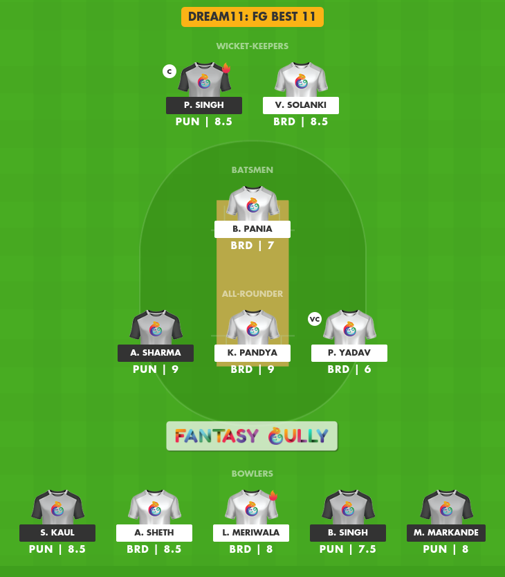 BRD Vs PUN Dream11 Prediction, Match 18 - Fantasy Cricket Tips, Teams ...