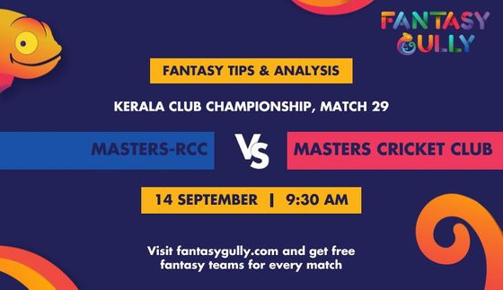 Masters-RCC vs Masters Cricket Club