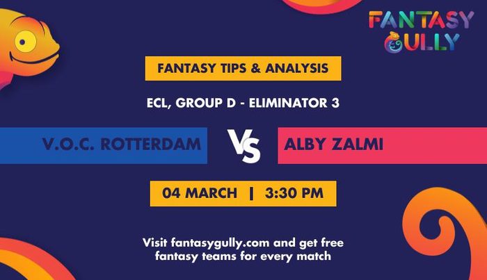 V.O.C. Rotterdam vs Alby Zalmi, Group D - Eliminator 3