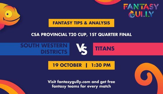 South Western Districts vs Titans