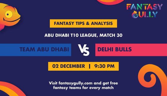 Team Abu Dhabi vs Delhi Bulls