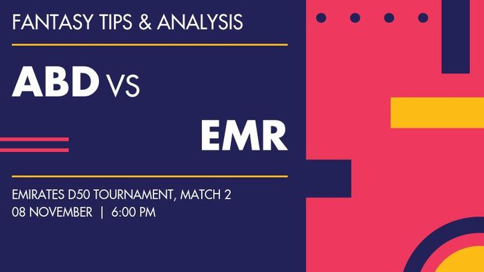 ABD vs EMR (Abu Dhabi vs Emirates Red), Match 2