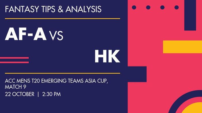 AF-A vs HK (Afghanistan A vs Hong Kong, China), Match 9