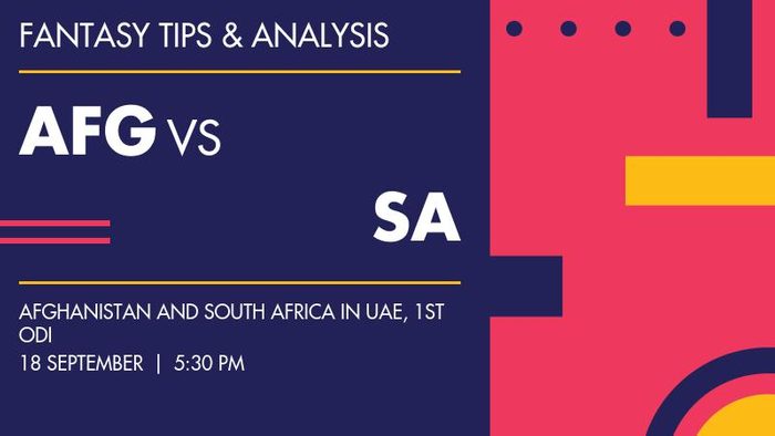 AFG vs SA (Afghanistan vs South Africa), 1st ODI