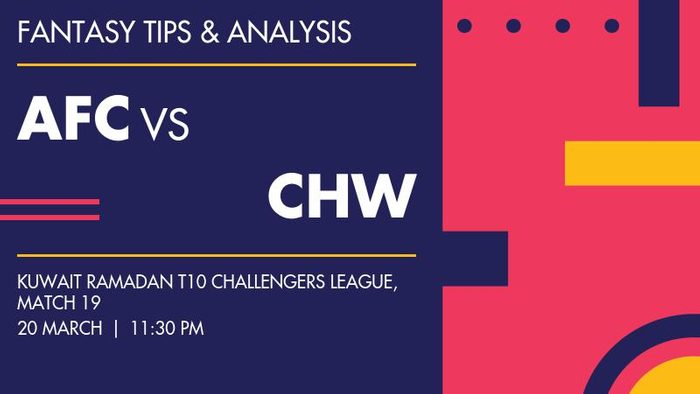 AFC vs CHW (Al Faisal Cricket Club vs Chennai Warriors), Match 19