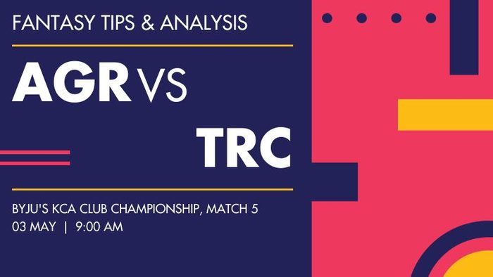 AGR vs TRC (AGORC vs Tripunithura Cricket Club), Match 5