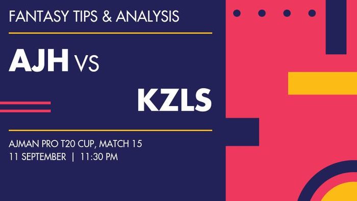 AJH vs KZLS (Ajman Heroes vs Kabul Zalmi), Match 15