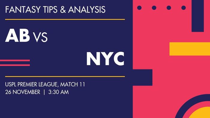 AB vs NYC (Atlanta Blackcaps vs New York Cowboys), Match 11