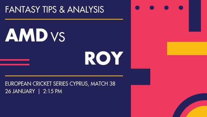 AMD vs ROY (Amdocs CC vs Royal CC), Match 38