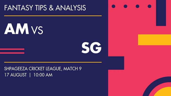 AM vs SG (Amo Sharks vs Speen Ghar Tigers), Match 9