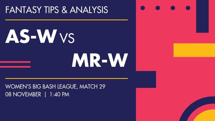 AS-W vs MR-W (Adelaide Strikers Women vs Melbourne Renegades Women), Match 29