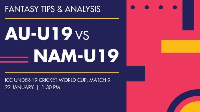 AU-U19 vs NAM-U19 (Australia Under-19 vs Namibia Under-19), Match 9