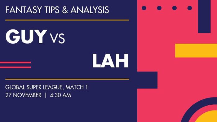 GUY vs LAH (Guyana Amazon Warriors vs Lahore Qalandars), Match 1