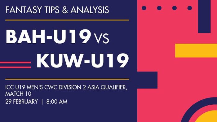 BAH-U19 vs KUW-U19 (Bahrain Under-19 vs Kuwait Under-19), Match 10