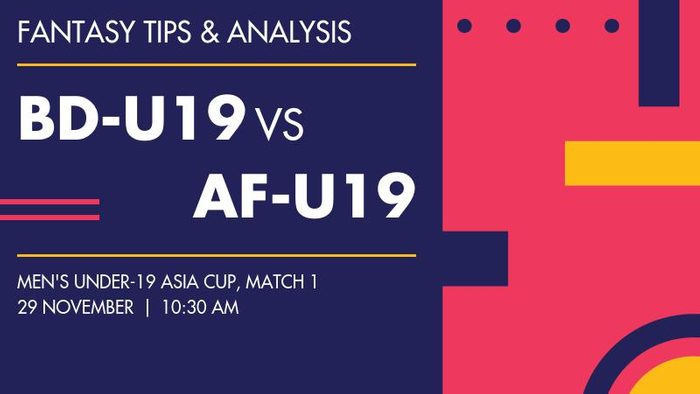 BD-U19 vs AF-U19 (Bangladesh Under-19 vs Afghanistan Under-19), Match 1