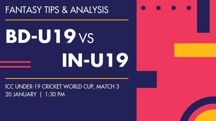 BD-U19 vs IN-U19 (Bangladesh Under-19 vs India Under-19), Match 3