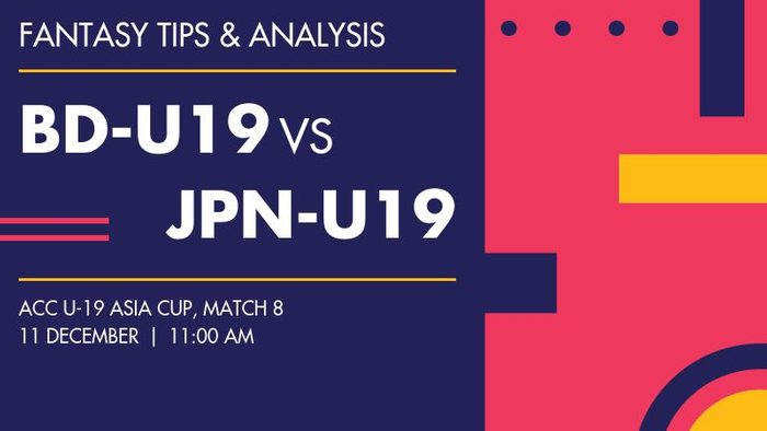 BD-U19 vs JPN-U19 (Bangladesh Under-19 vs Japan Under-19), Match 8