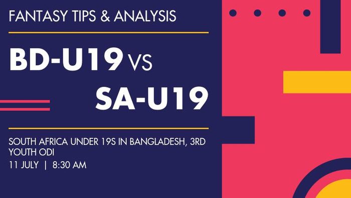 BD-U19 vs SA-U19 (Bangladesh Under-19 vs South Africa Under-19), 3rd Youth ODI