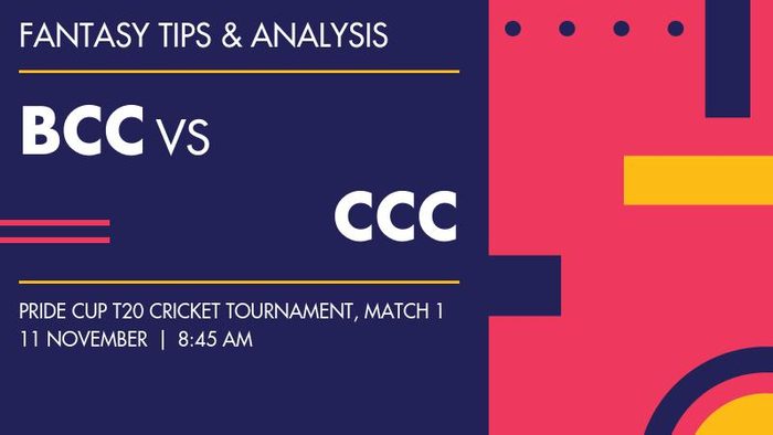 BCC vs CCC (Bud Cricket Club vs City Cricket Club), Match 1