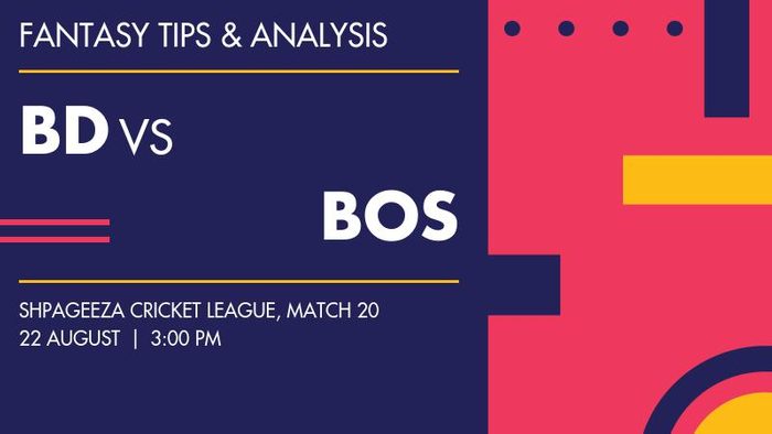 BD vs BOS (Band-e-Amir Dragons vs Boost Defenders), Match 20