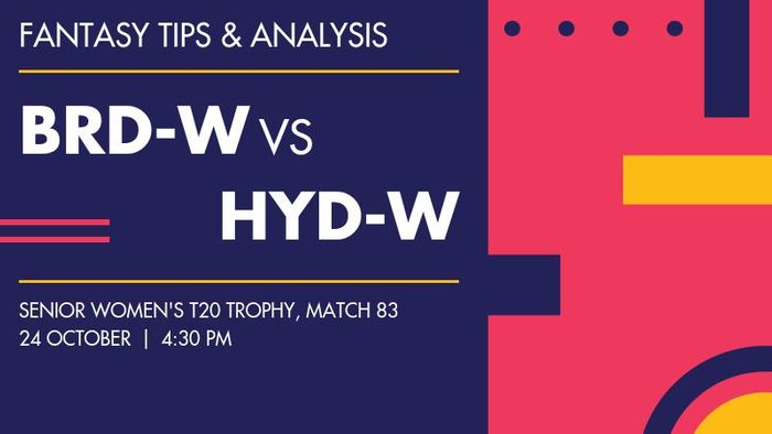 BRD-W vs HYD-W (Baroda Women vs Hyderabad Women), Match 83