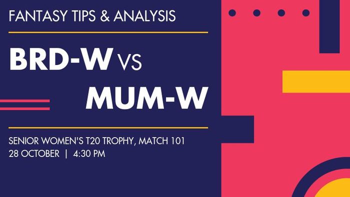 BRD-W vs MUM-W (Baroda Women vs Mumbai Women), Match 101