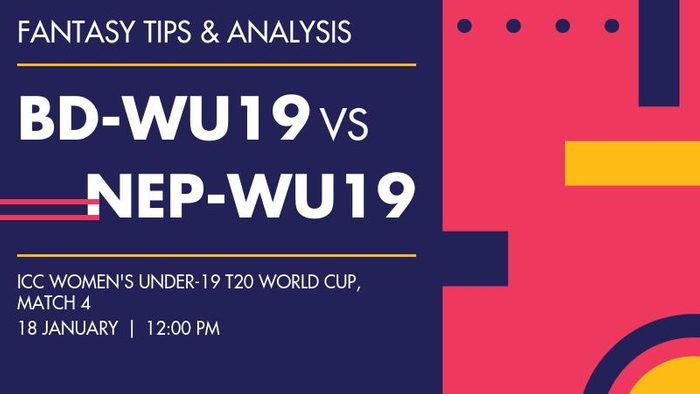 BD-WU19 vs NEP-WU19 (Bangladesh Women Under-19 vs Nepal Women Under-19), Match 4