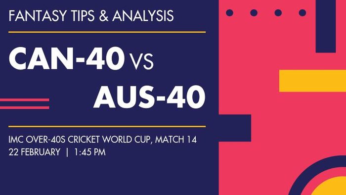 CAN-40 vs AUS-40 (Canada Over-40s vs Australia Over-40s), Match 14