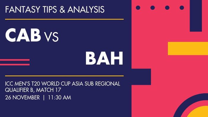 CAB vs BAH (Cambodia vs Bahrain), Match 17