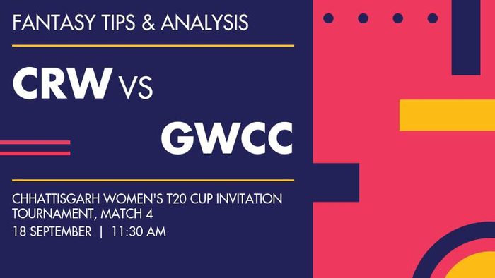 CRW vs GWCC (Chhattisgarh Red Women vs Goa Women CC), Match 4