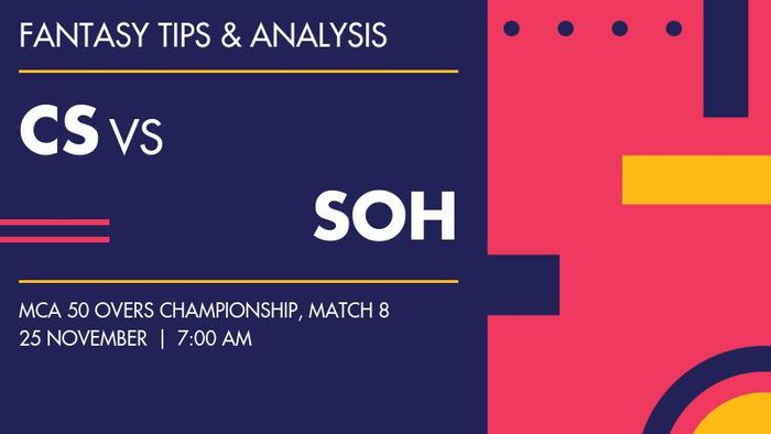 CS vs SOH (Central Smashers vs Southern Hitters), Match 8