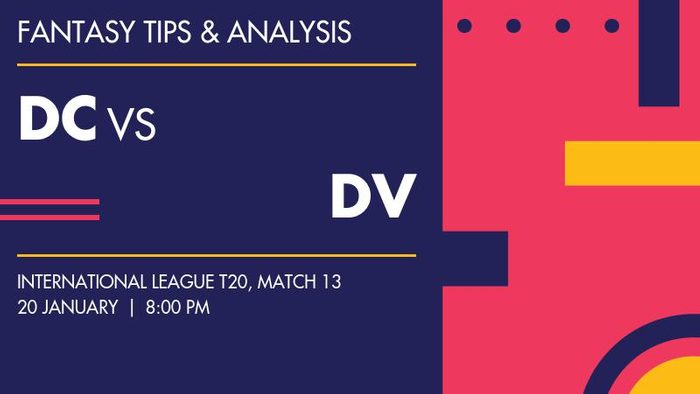 DC vs DV (Dubai Capitals vs Desert Vipers), Match 13