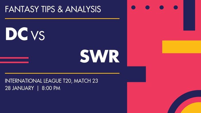 DC vs SWR (Dubai Capitals vs Sharjah Warriorz), Match 23