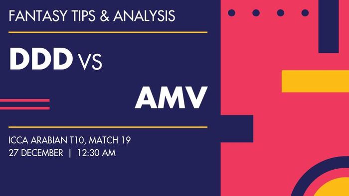 DDD vs AMV (Dubai Dare Devils vs Amvin Sports Club), Match 19