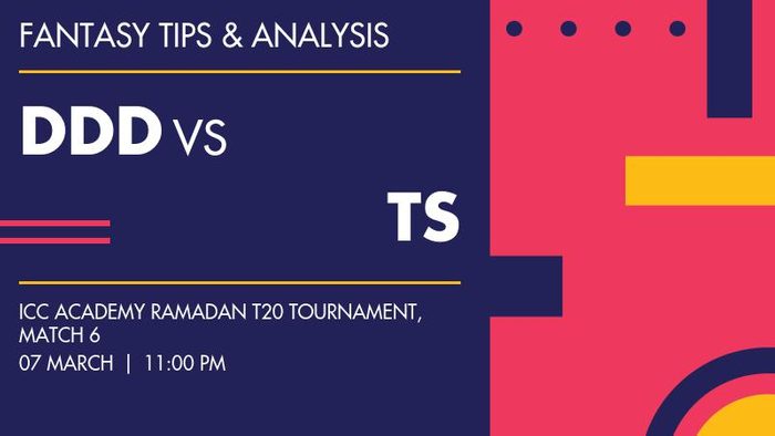 DDD vs TS (Dubai Dare Devils vs Top Stars), Match 6
