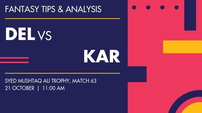 DEL vs KAR (Delhi vs Karnataka), Match 63