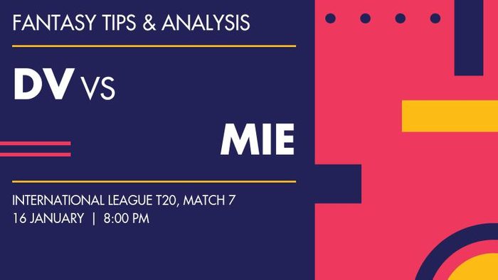 DV vs MIE (Desert Vipers vs MI Emirates), Match 7