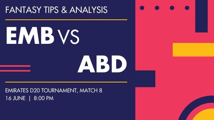 EMB vs ABD (Emirates Blues vs Abu Dhabi), Match 8