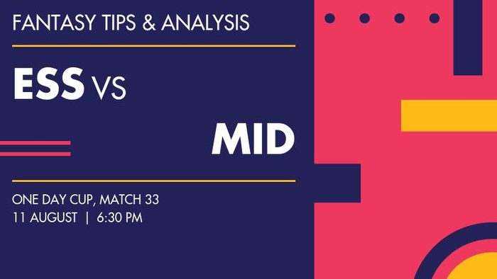 ESS vs MID (Essex vs Middlesex), Match 33