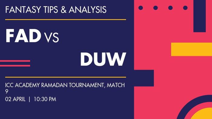 FAD vs DUW (First Abu Dhabi Bank vs Dubai Wanderers), Match 9
