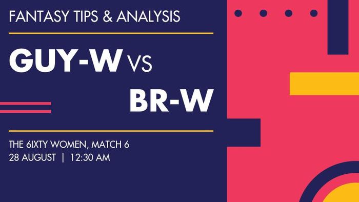 Guyana Amazon Warriors Women बनाम Barbados Royals Women, Match 6